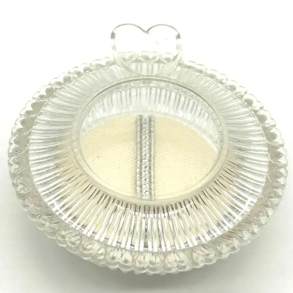 Vintage Clear Lucite MCM‎ Baby Ring Presentation Box